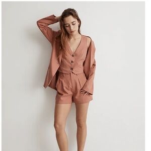 Katrina Crop Vest Top & Matching Woven Short